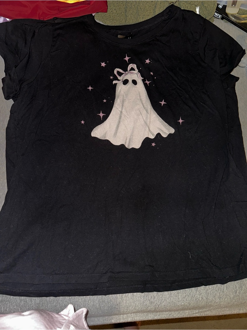 Torrid black top with ghost and bow plus size 3X